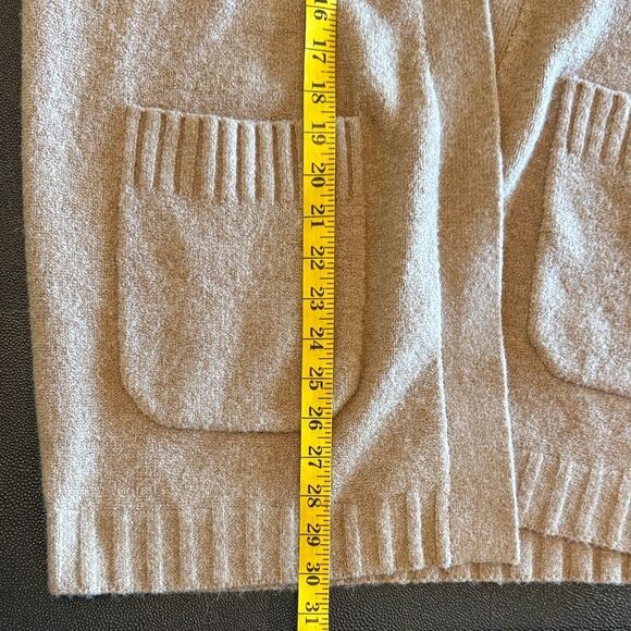 J. Crew Camel wool blend Oversized Open-Front Cardigan size Small - Picture 9 of 10